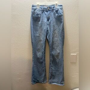 H&Y Premium Collection Women's 9/10 Boot Cut Jeans - Blue Stetchy